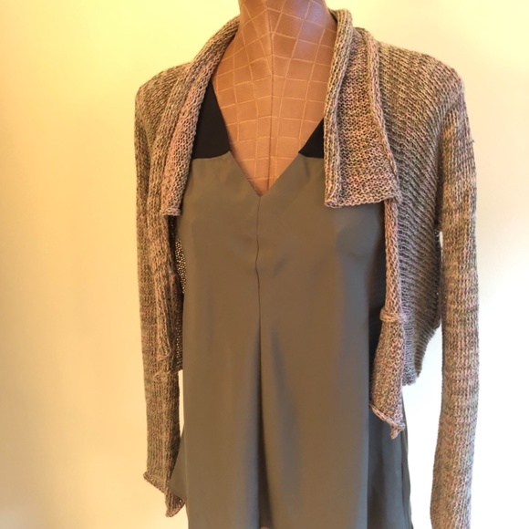 Draw String, Racer Back,V-Neck Tank Top Blouse - Picture 8 of 9